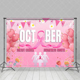 Aperturee - Aperturee Pink October Breast Cancer Awareness Month Backdrop
